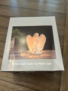 White Angel Table Top Night Light - Unbranded